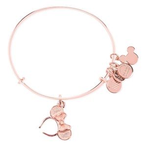 Disney Alex and Ani Rose Gold Minnie Mouse Ears Bracelet